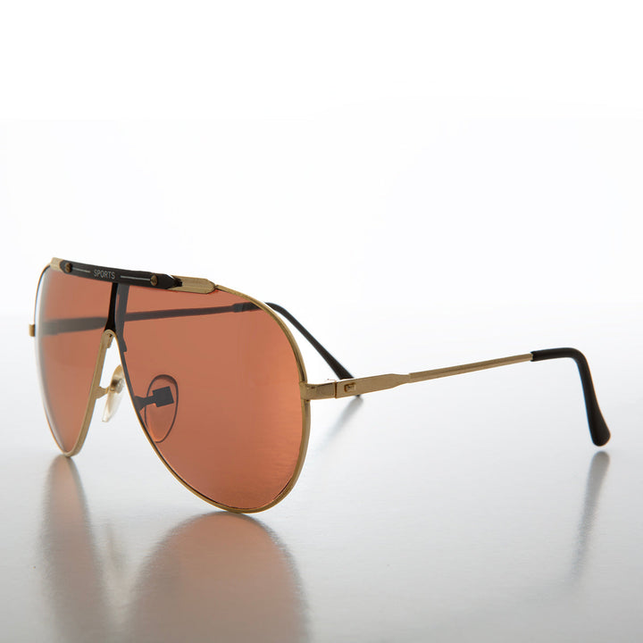 80s Iconic Sport Metal Aviator Sunglass - Rojas