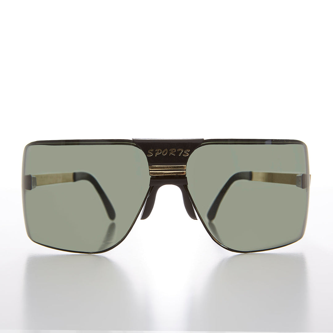 Wrap Around Sports Shield Sunglasses - Rufus