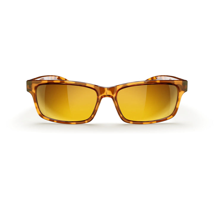 Tortoise Rectangle Prescription Polycarbonate Sunglasses