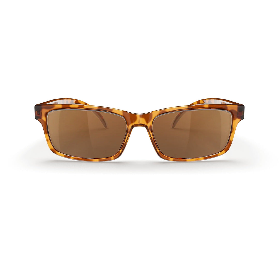 Tortoise Rectangle Prescription Polycarbonate Sunglasses