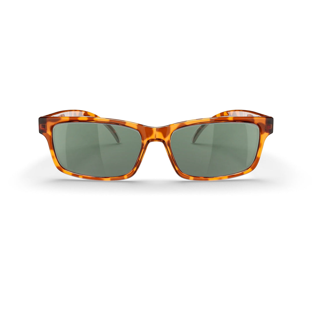 Tortoise Rectangle Prescription Polycarbonate Sunglasses