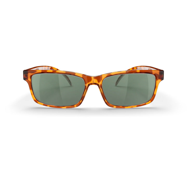 Tortoise Rectangle Prescription Polycarbonate Sunglasses
