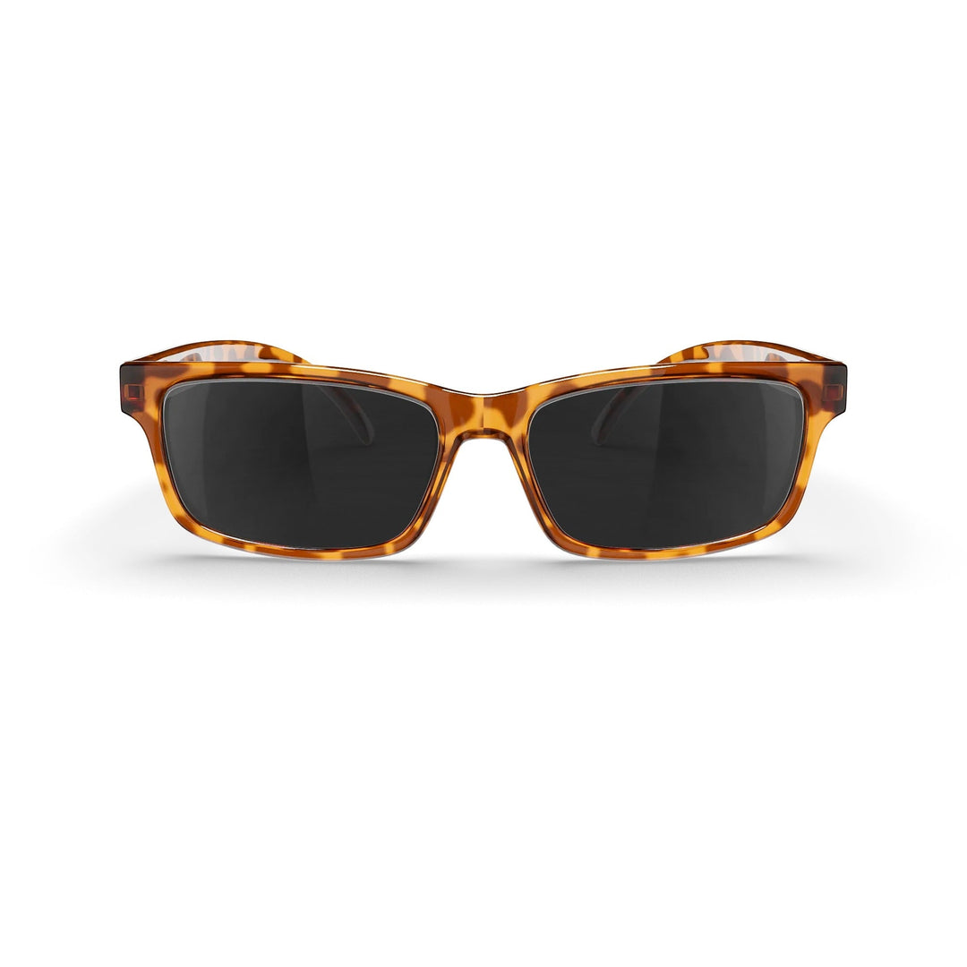 Tortoise Rectangle Prescription Polycarbonate Sunglasses