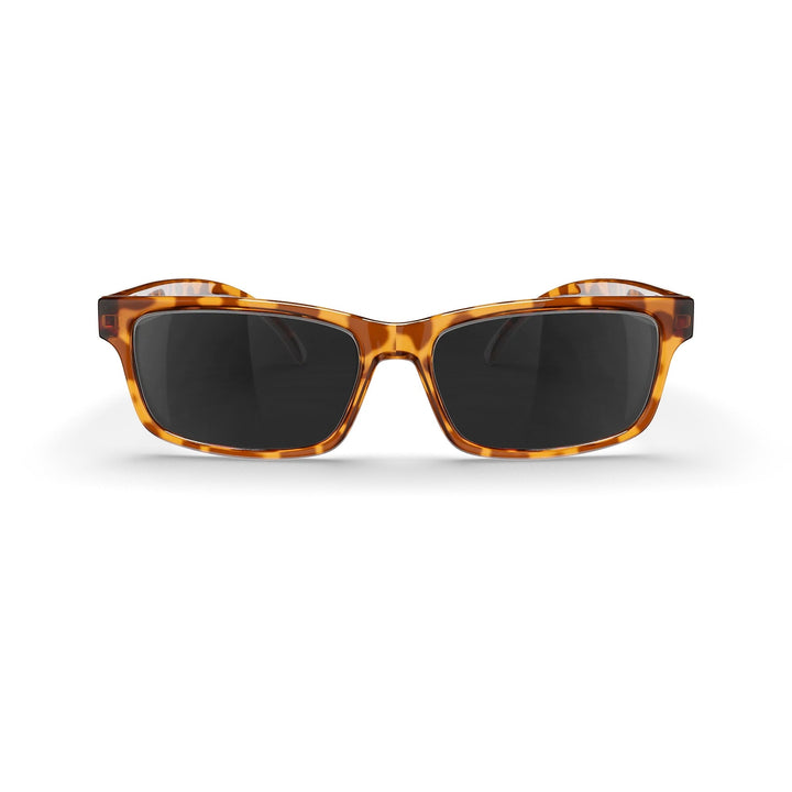 Tortoise Rectangle Prescription Polycarbonate Sunglasses