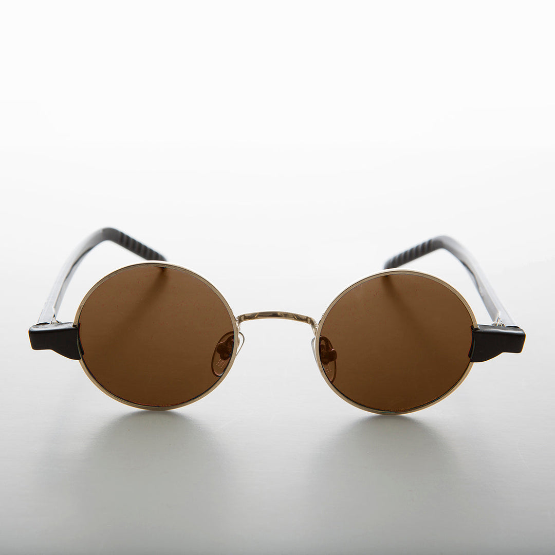 Round Hippie Spectacle Vintage Sunglass - Sean