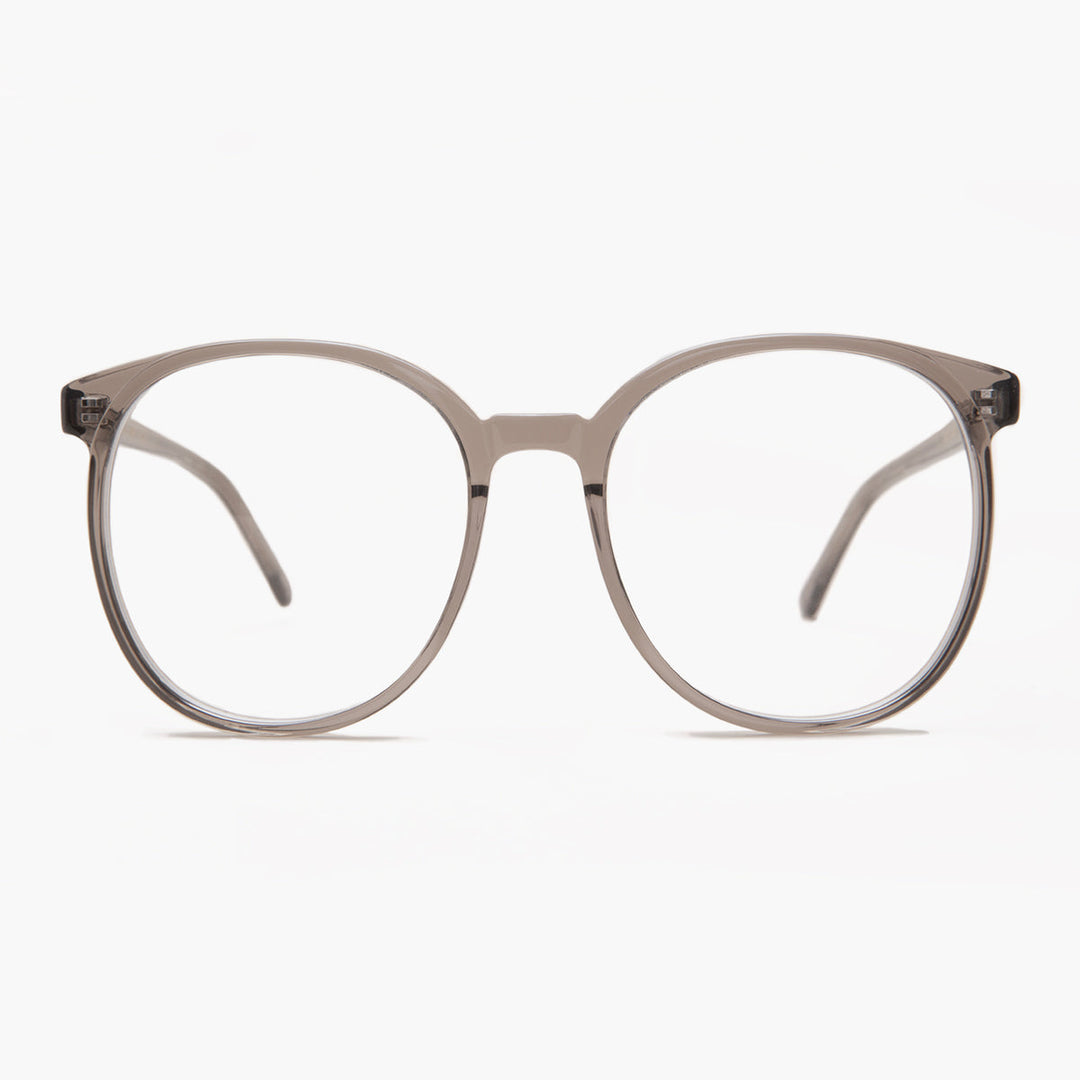 Gray Round Retro Blue Light Blocker- Glasses - Smarty