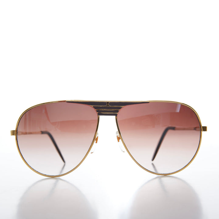 80s Metal Teardrop Aviator Sunglasses -  Oden