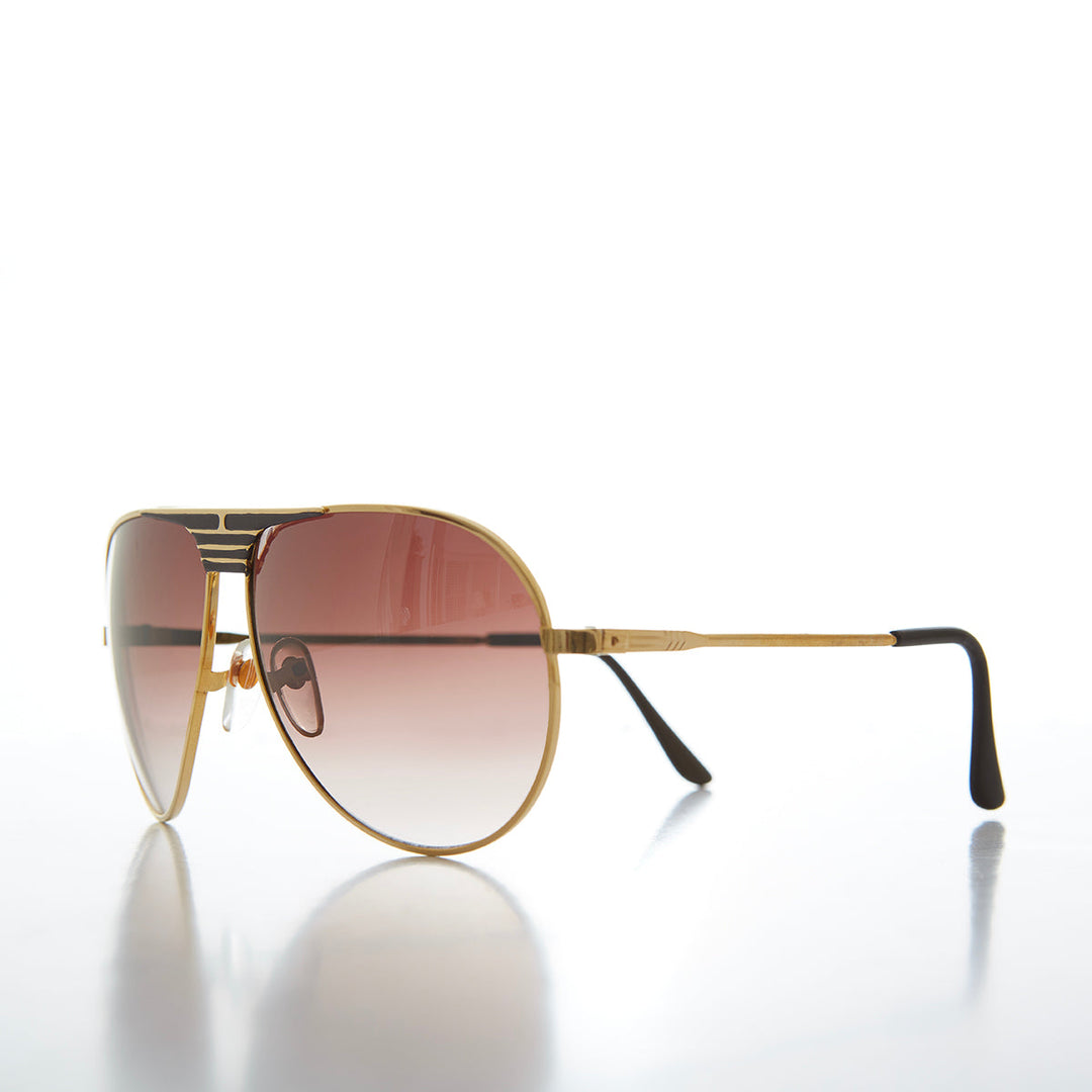 80s Metal Teardrop Aviator Sunglasses -  Oden