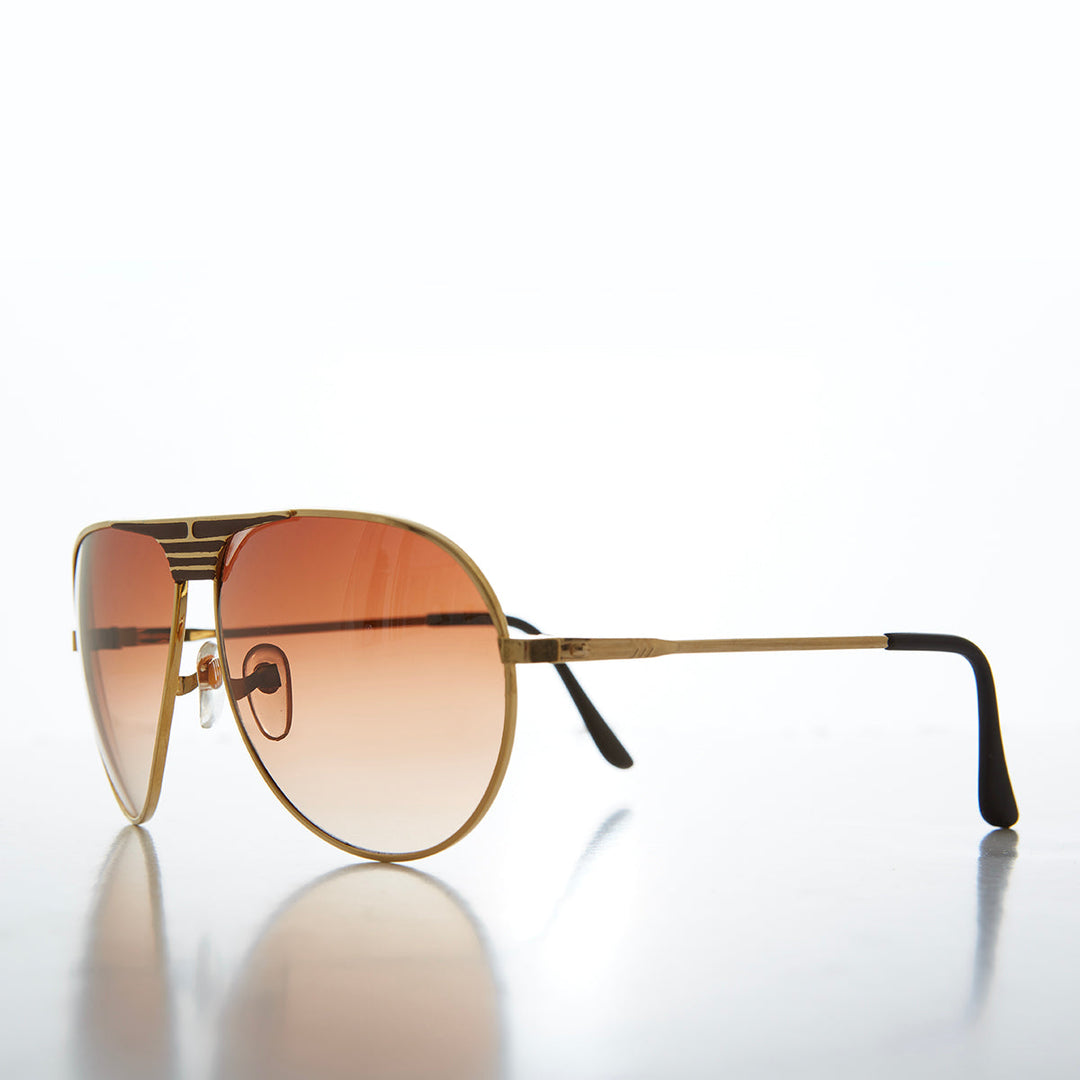 80s Metal Teardrop Aviator Sunglasses -  Oden