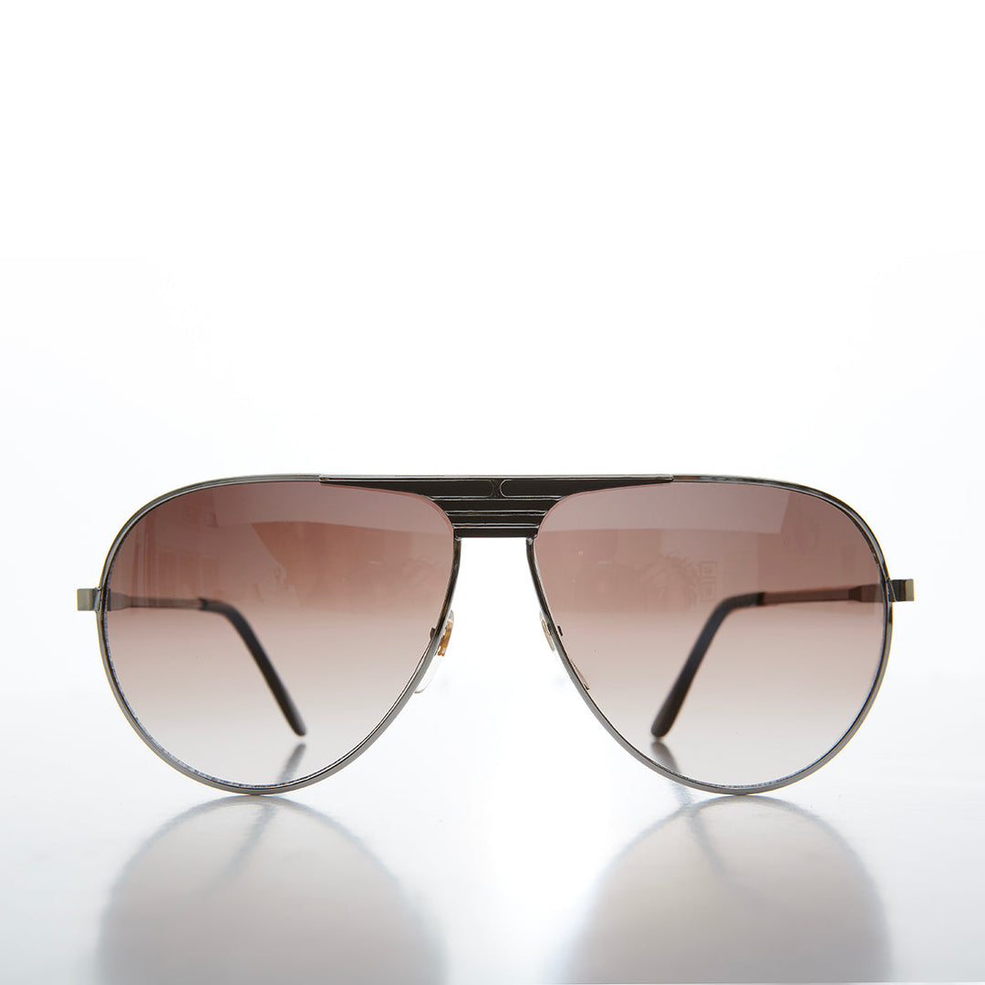 80s Metal Teardrop Aviator Sunglasses -  Oden