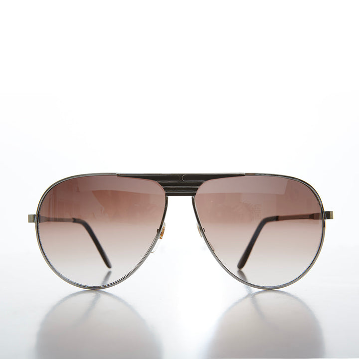 80s Metal Teardrop Aviator Sunglasses -  Oden