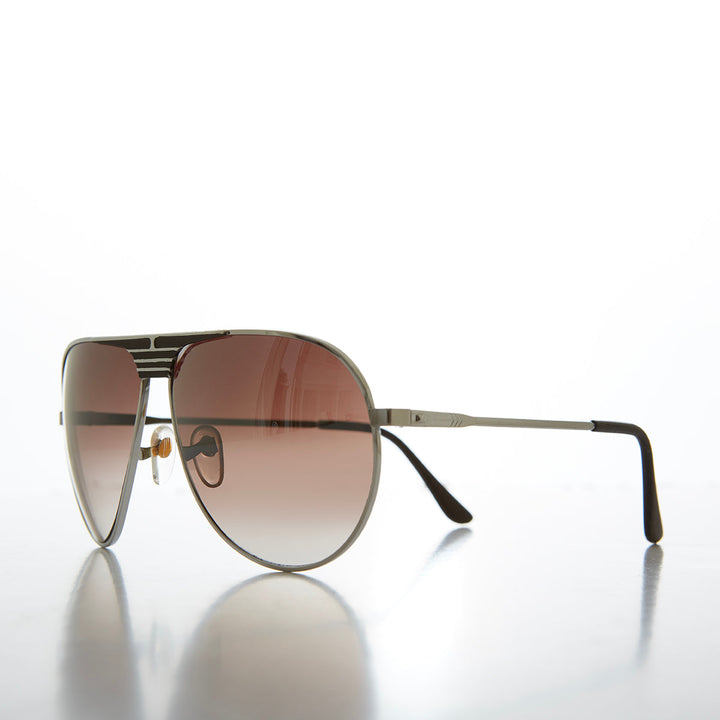 80s Metal Teardrop Aviator Sunglasses -  Oden