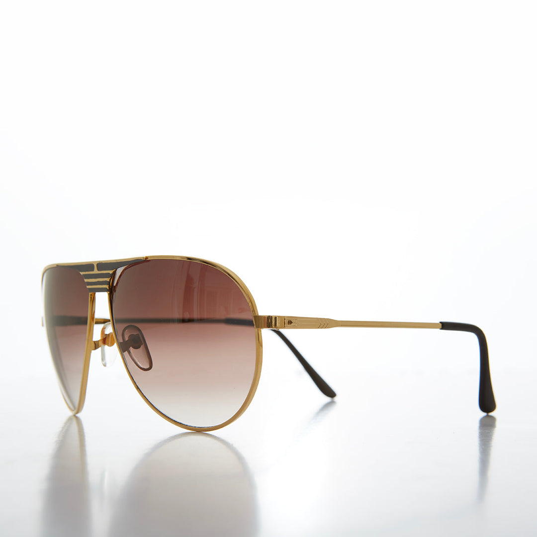 80s Metal Teardrop Aviator Sunglasses -  Oden