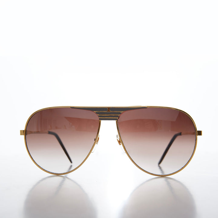 80s Metal Teardrop Aviator Sunglasses -  Oden