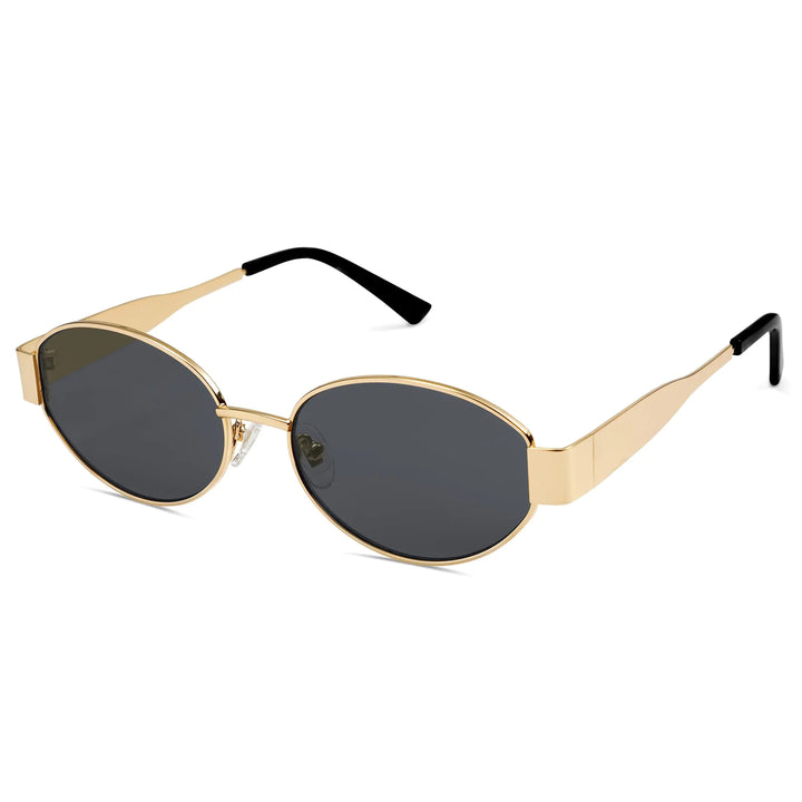 Retro Oval Sunglasses with UV400 Protection