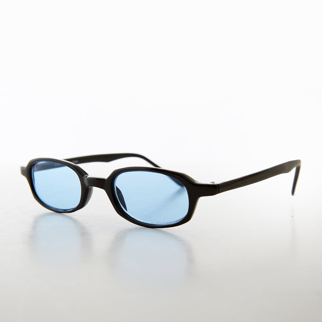 Micro Rectangle Black Sunglasses - Summers 2