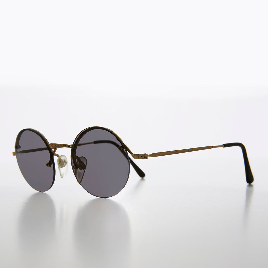 Round Hippy Sunglass with Colored Lenses - Swami