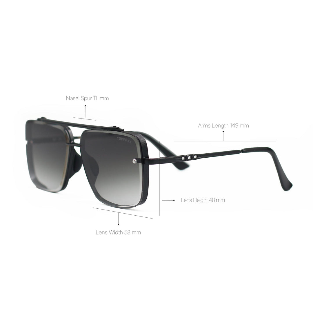 Smaller Bella Midnight - Tangle Free Aviator Sunglasses