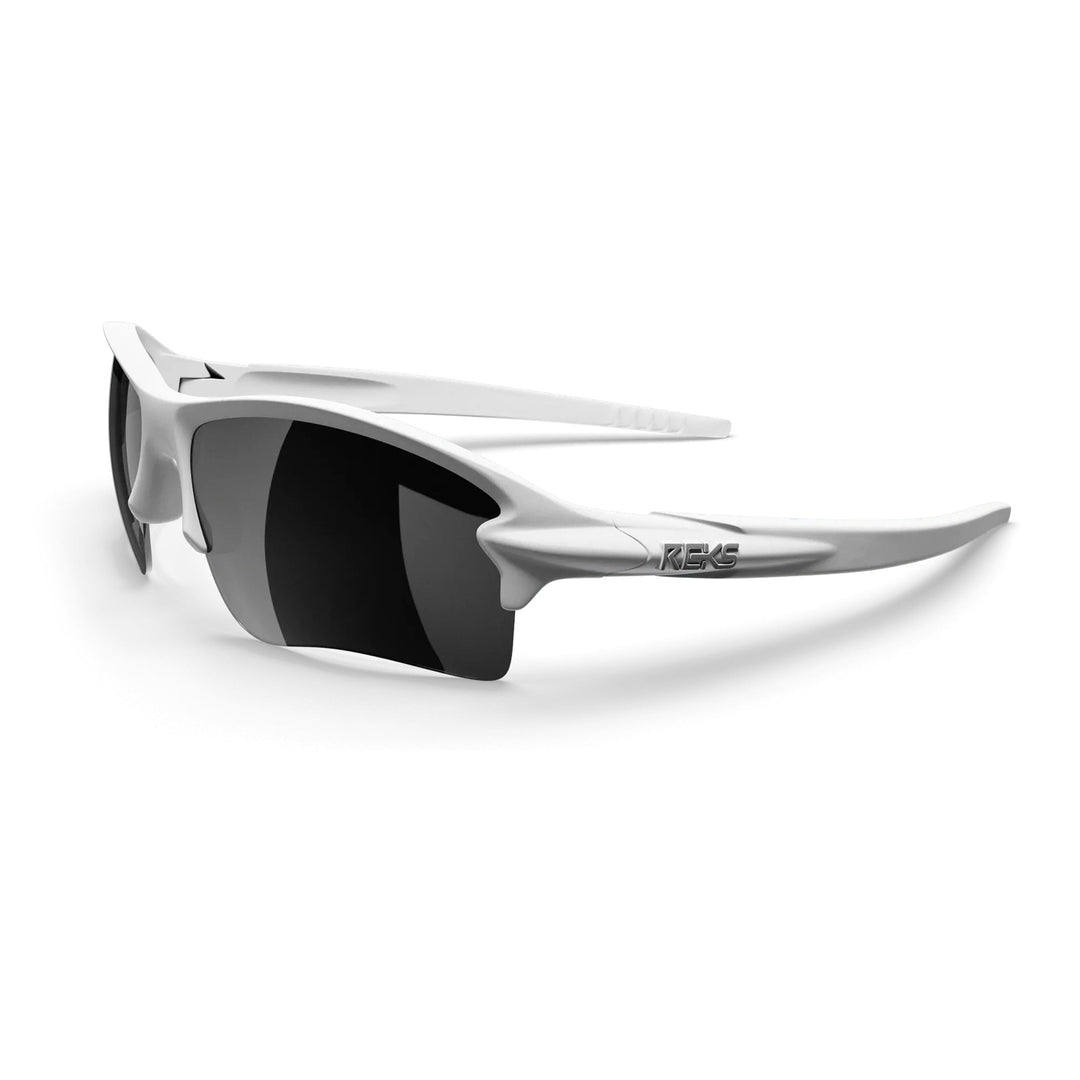White Sling Blade Prescription Polarized Polycarbonate Sunglasses
