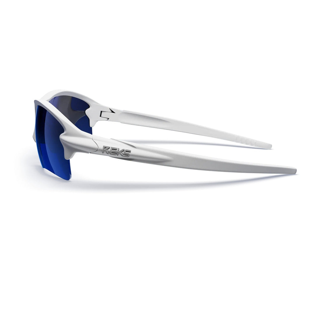 White Sling Blade Prescription Polarized Polycarbonate Sunglasses