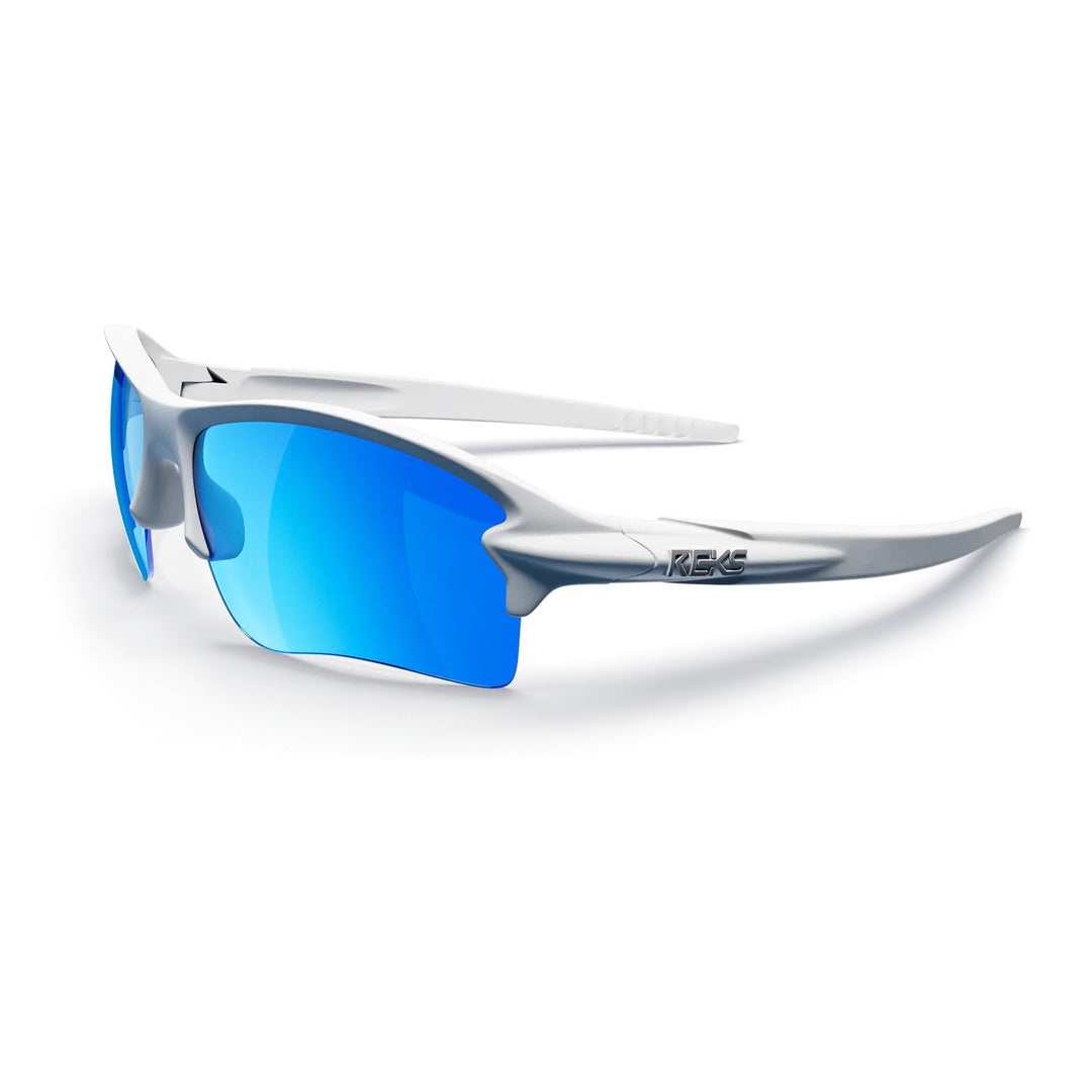 White Sling Blade Prescription Polarized Polycarbonate Sunglasses