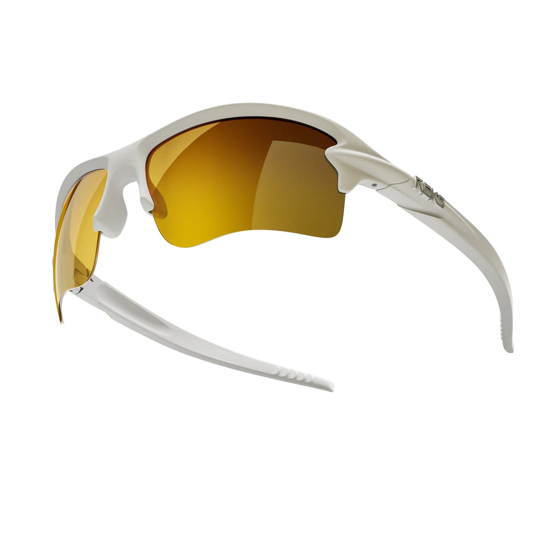 White Sling Blade Prescription Polarized Polycarbonate Sunglasses