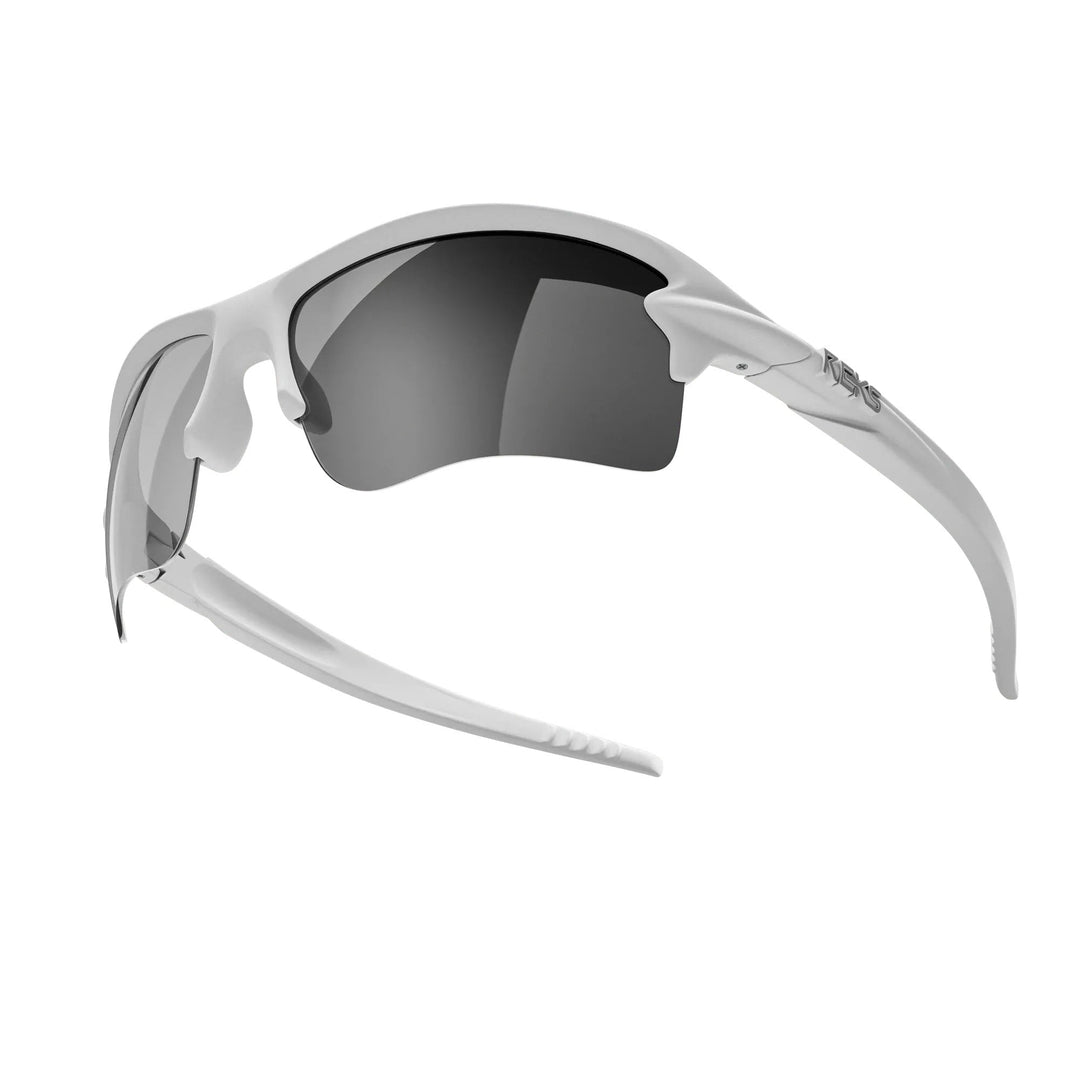 White Sling Blade Prescription Polarized Polycarbonate Sunglasses