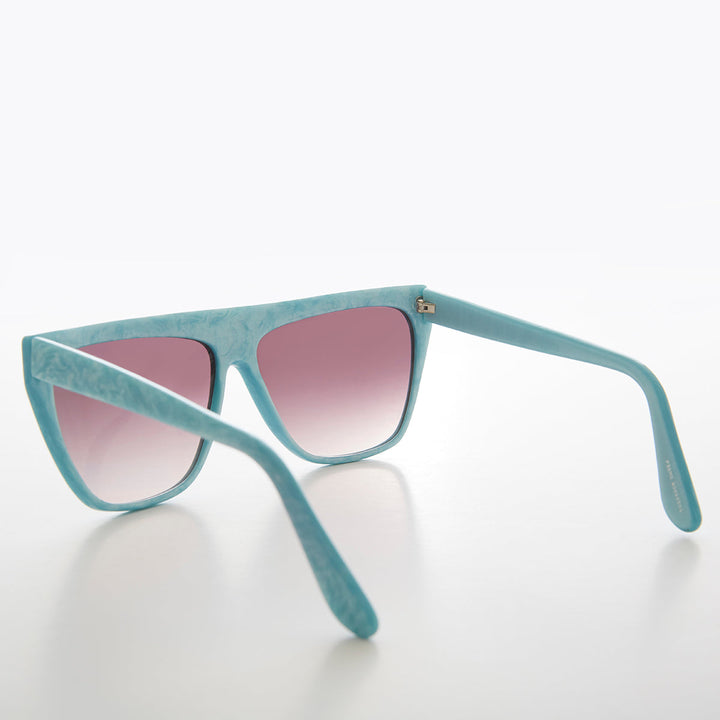 Colorful 80s Flat Top Sunglass - Taffy