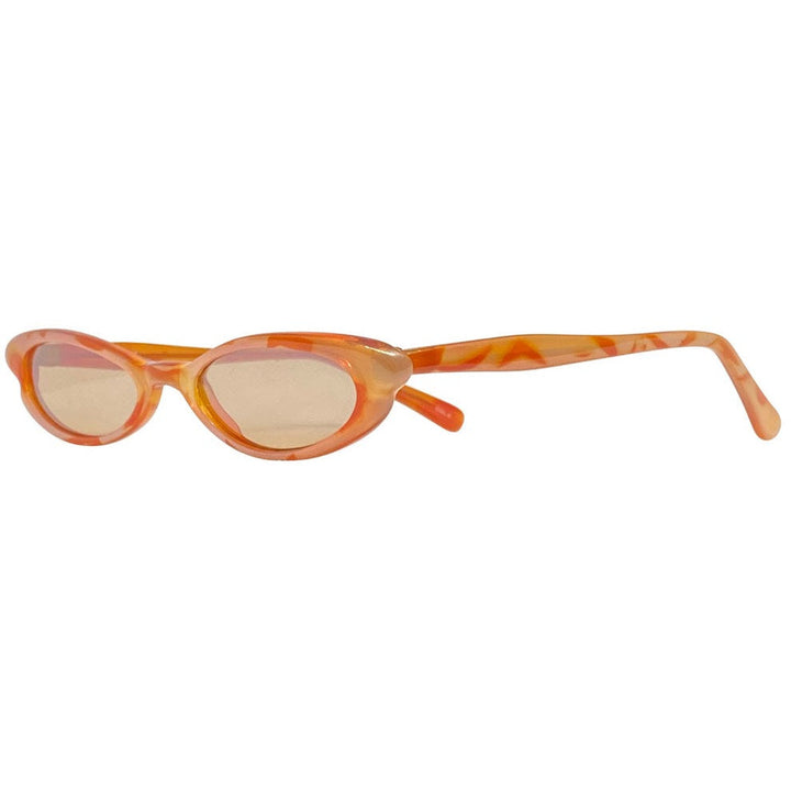 TALLY Orange/Cream Trending 90s Cat-Eye Sunglasses