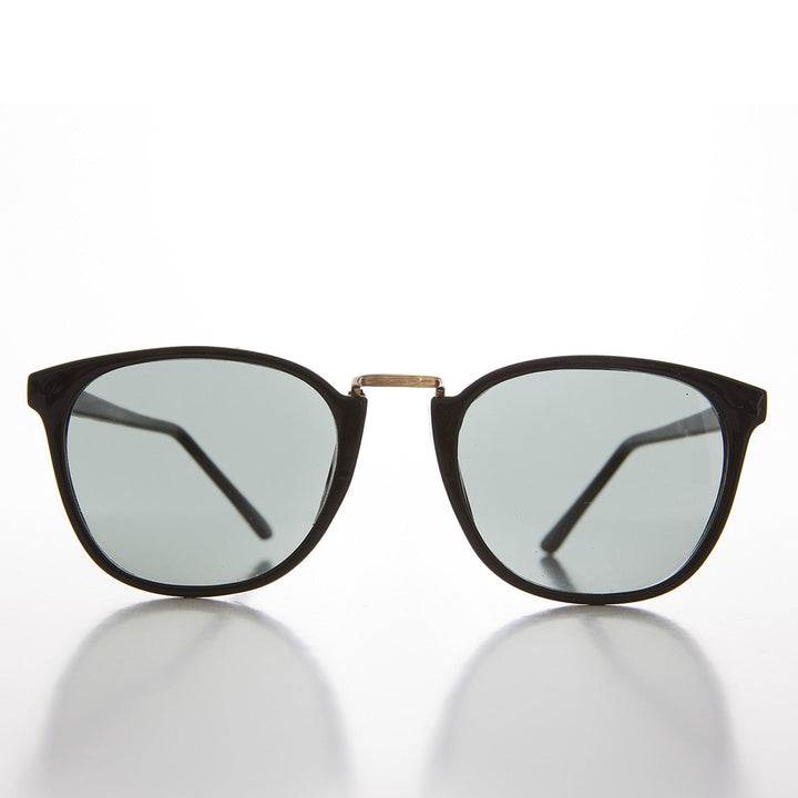 Gafas de sol vintage con borde de cuerno clásico Hipster Square - Toby