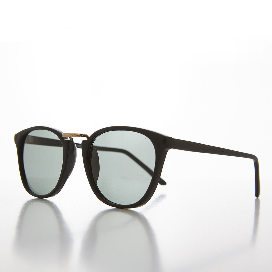 Gafas de sol vintage con borde de cuerno clásico Hipster Square - Toby