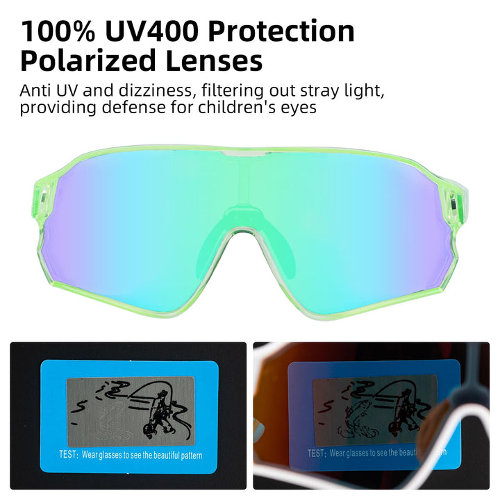 ROCKBROS Kids Polarized Sunglasses UV400 Protection for Youth Boys Girl