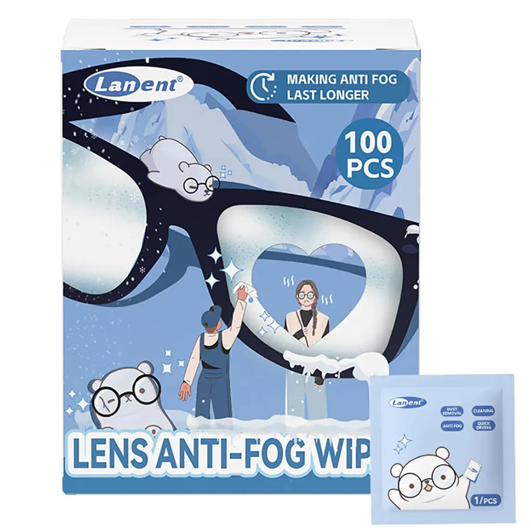 Anti-Fog Lens Cleaning Wipes -100 pcs