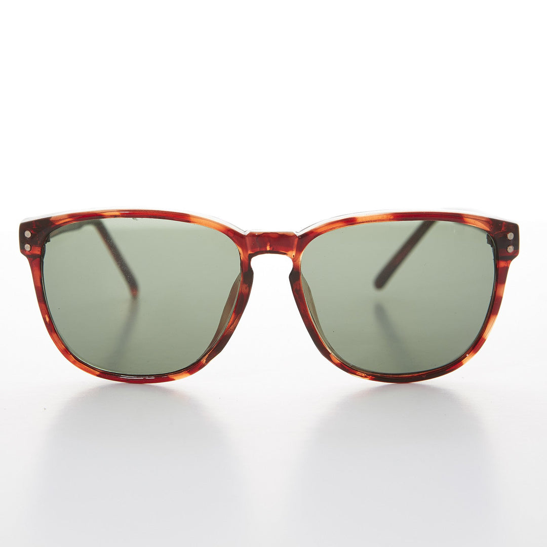 Large Square Glass Lens Vintage Sunglass - Winston
