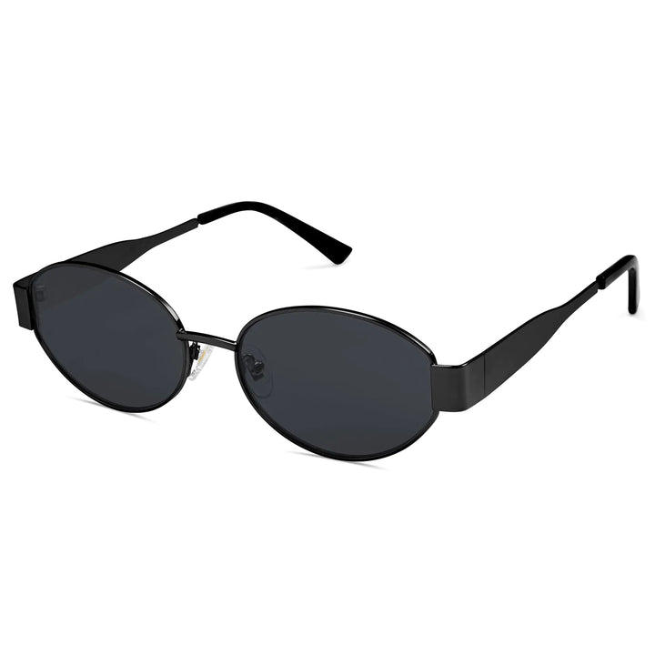 Retro Oval Sunglasses with UV400 Protection