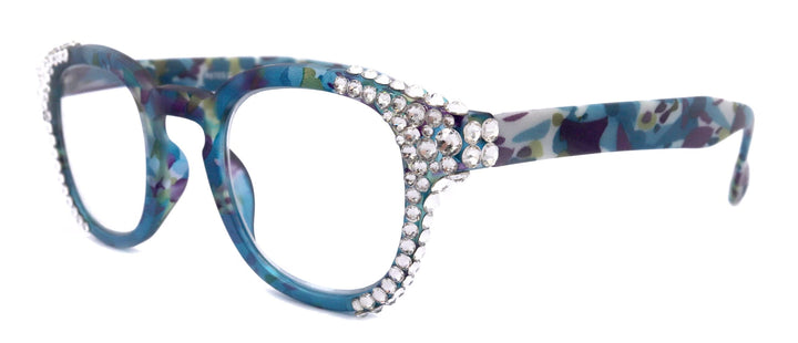 Autumn Bling Women's Reading Glasses with Genuine European Crystals