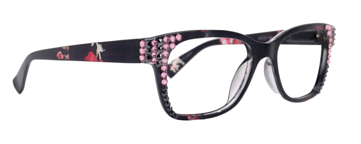 Azul Bling Women's Reading Glasses with Genuine European Crystals
