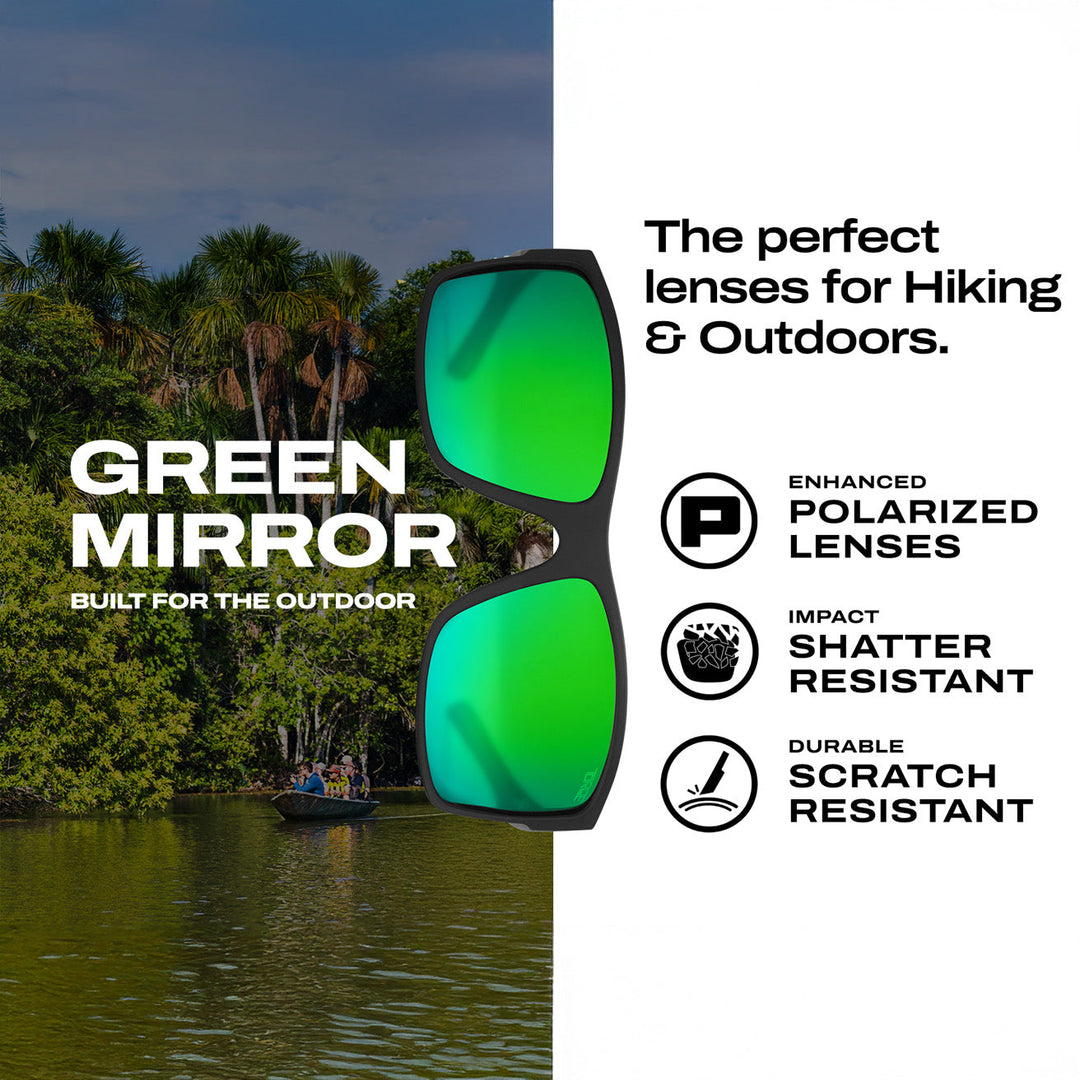 MOJAVE Green Mirror Polarized