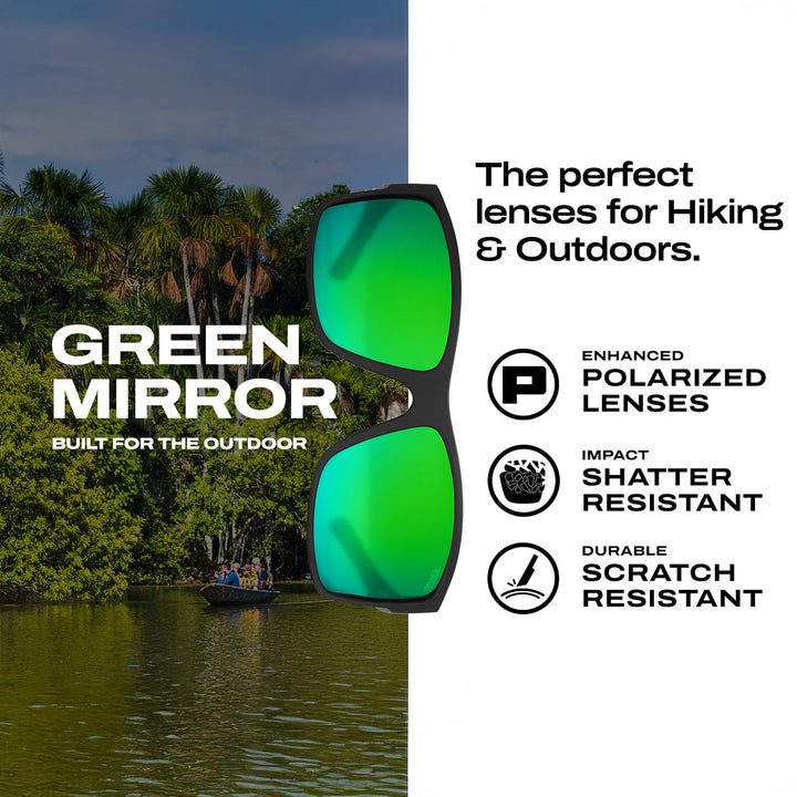 MOJAVE Green Mirror Polarized