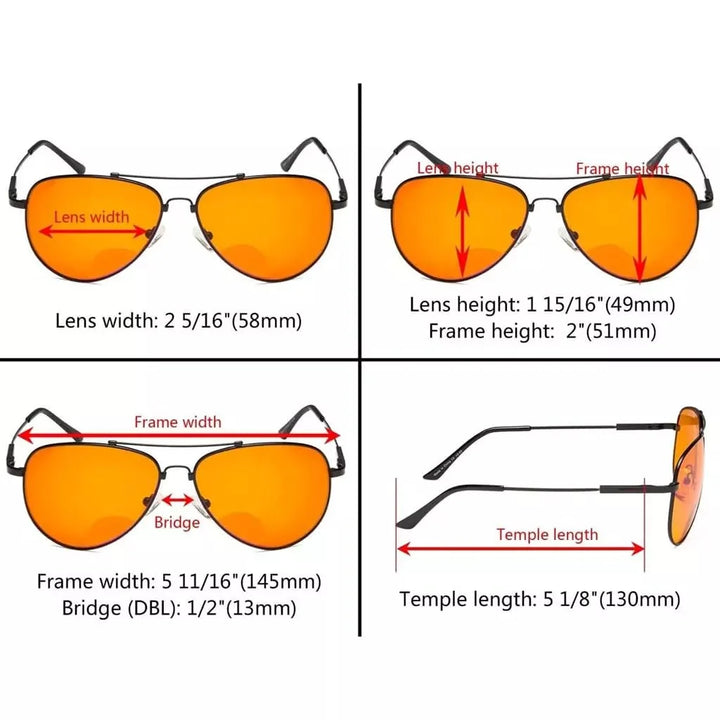 Bifocal Blue Light Blocking Reading Glasses DSSG1804