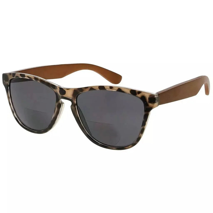 Bifocal Sunglasses with Wood Temples for Women SGH001-6