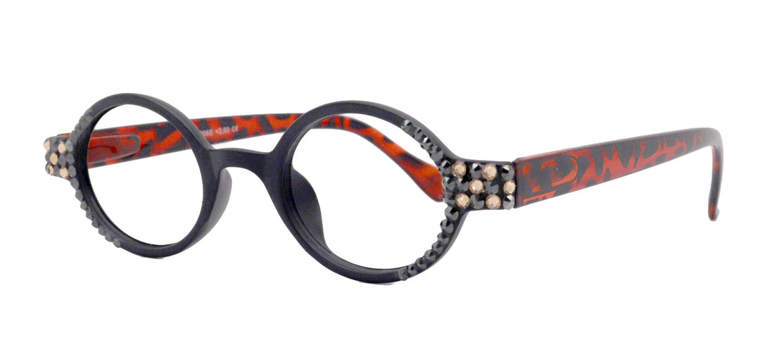 Brooklyn Bling Women's Reading Glasses with Genuine European Crystals