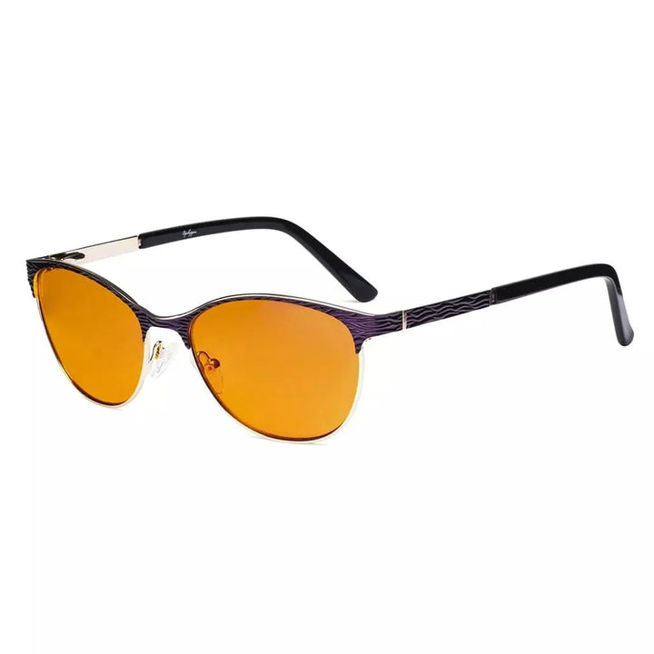 Blue Blocker Computer Glasses Cat-eye Eyewear LX19011-BB98