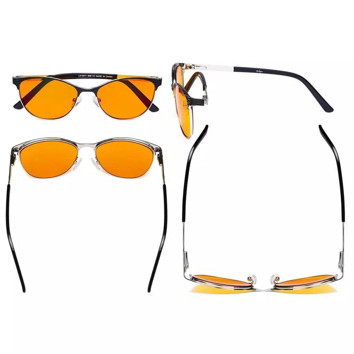 Blue Blocker Computer Glasses Cat-eye Eyewear LX19011-BB98