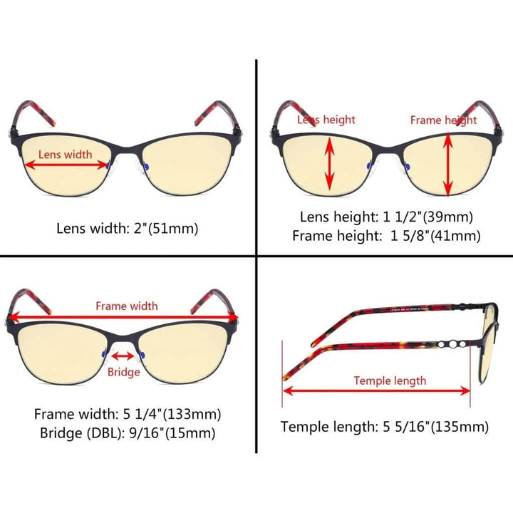 Blue Light Blocking Eyeglasses Crystal LX19020-BB60