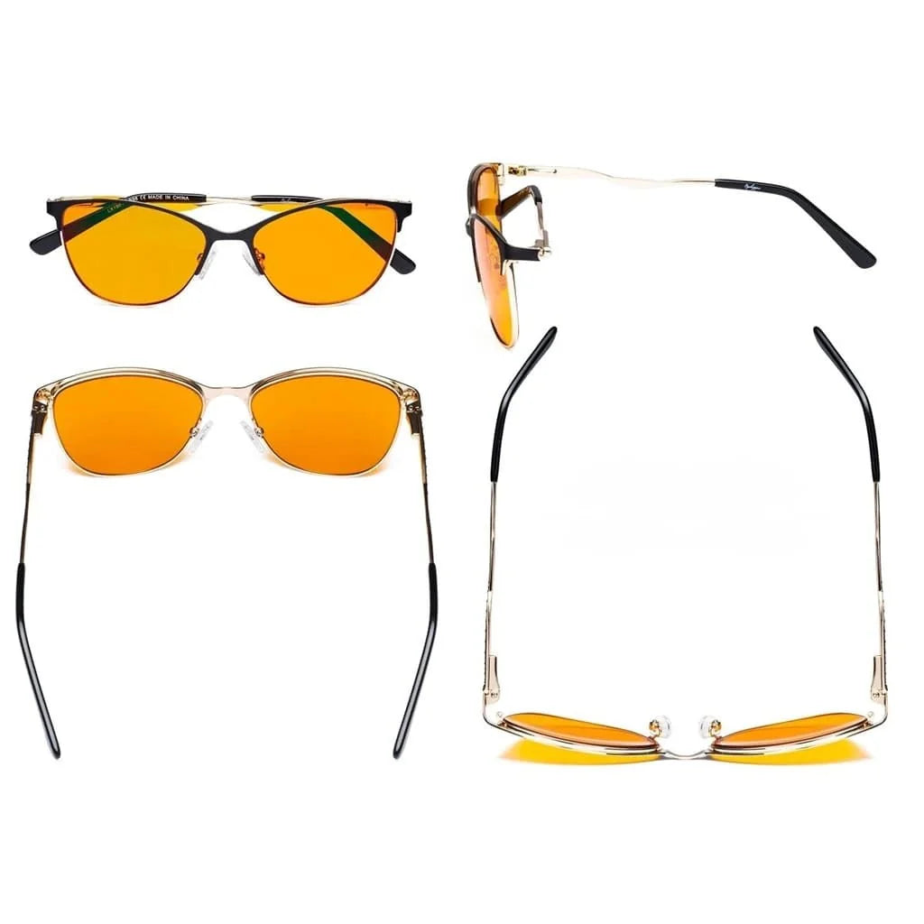 Blue Light Blocking Eyeglasses with Crystals LX19014-BB98