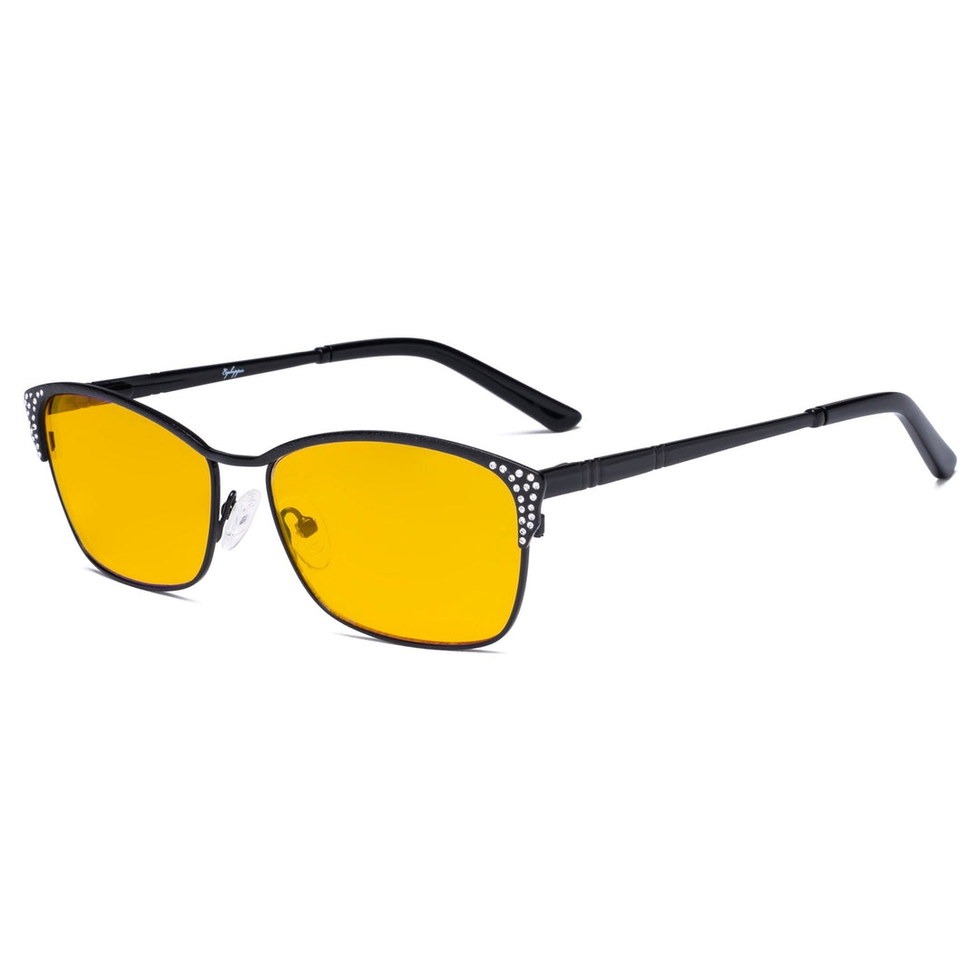 Blue Light Blocking Eyeglasses with Crystals HP17001
