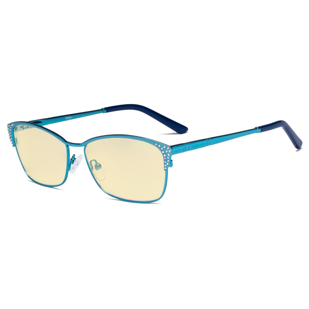 Blue Light Blocking Eyeglasses with Crystals TM17001