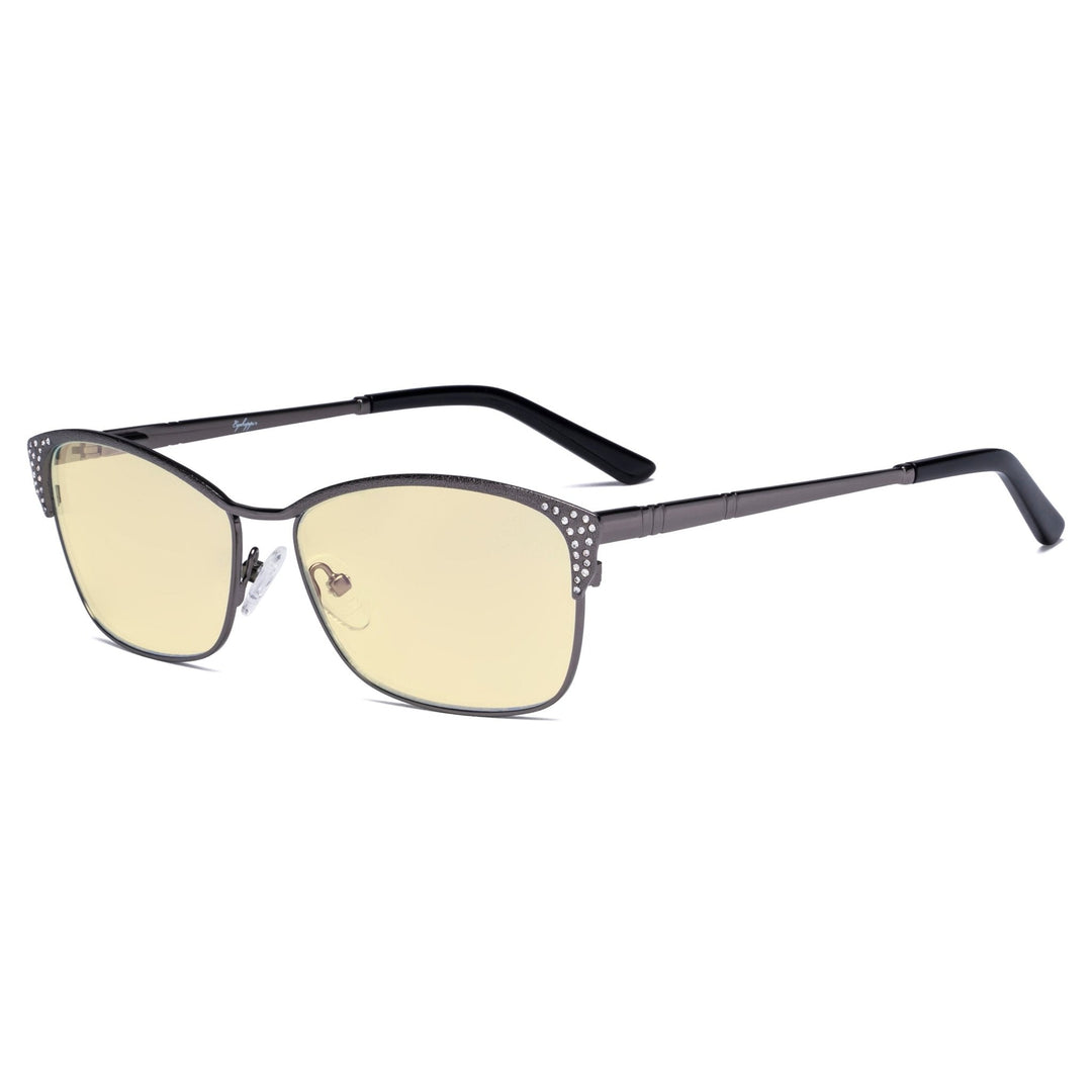 Blue Light Blocking Eyeglasses with Crystals TM17001