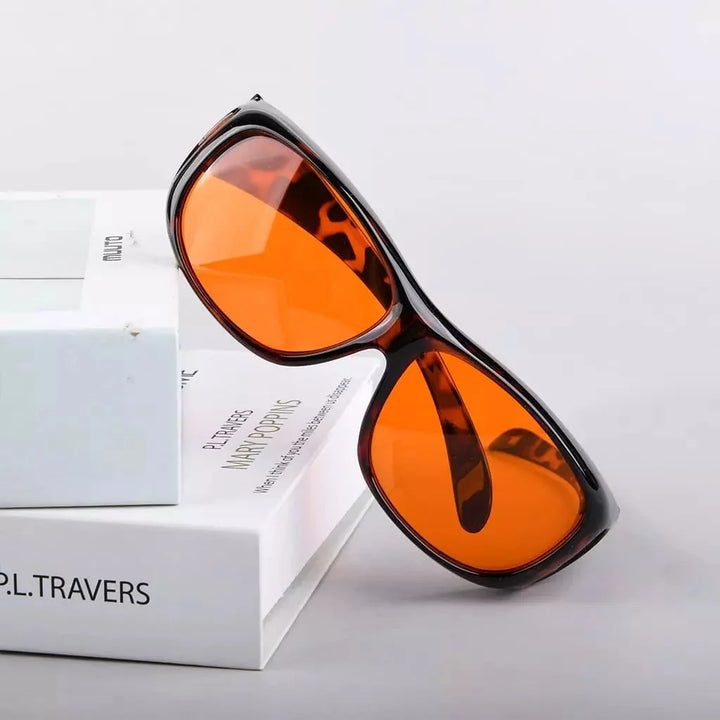 Blue Light Blocking Fitover Glasses Orange Sleeping Eyeglasses DSXM1806